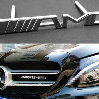 1 เซ็ตโลหะ 3D AMG สติกเกอร์รถรถยนต์ตราสัญลักษณ์ C hrome รถกระจังหน้าสำหรับ BENZ AMG W203 GLK R ml W204 C E B S A160 A180