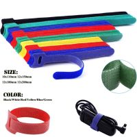 25pcs-100pcs Releasable Cable Ties Colored Plastics Reusable Cable ties Nylon Loop Wrap Zip Bundle Ties T-type Cable Tie Wire Cable Management