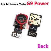 กล้องหน้าด้านหลังขนาดใหญ่สําหรับ Motorola Moto G9 Play Plus Power Front Back Camera Module Flex Cable Replacement Parts