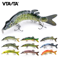 VTAVTA ประดิษฐ์ Pike Lure เหยื่อ Multi Jointed เหยื่อ12.5ซม. 20G เหมือนจริง Crankbaits ตกปลา Wobblers Swimbait ตกปลาทะเล