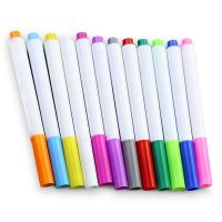 【YD】 24Pcs Paintbrush Water-soluble Colored Dust-free Blackboard Eraser Chalk for Teaching  (Colorful)