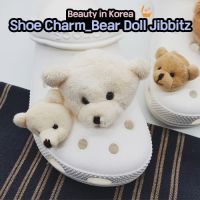 [Charming Deco] Bear Doll Family (4Types) Button Shoe Cute Croc Charms Decorations Accessories Shoes Charm Deco Jibbitz Shoes Diy Charms Sneaker