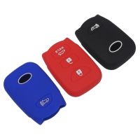 LKDU jingyuqin Silicone Rubber Car Key Cover For Hyundai Santa Fe Elantra For Kia Forte Soul Rio Remote Key Protecor 3 1/4Buttons