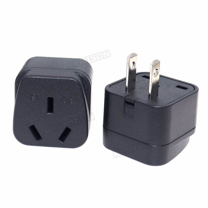 AU 2Pin 3 Pin To Universal 2 flat Pins Plug Adapter Australia To US TypeA Converter Japan