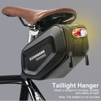 RZAHUAHU 2.5L Large Capacity Bicycle Saddle Bag Waterproof Hard Shell Bike Under Seat Bag Cycling Bike Pannier Bag