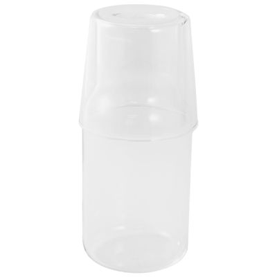 Water Carafe with Tumbler Glass Cold Hot Water Bottle Cup Sets Bedside Water Pitcher High Temperature Resistance Bottle