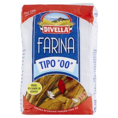 🔖New Arrival🔖 ดีเวลล่า ฟารีนา เเป้งอเนกประสงค์ ทิโป เบอร์ 00 1 กิโลกรัม - Divella Farina Plain Flour Tipo 00 1kg 🔖