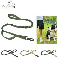 Tactical Bungee Dog Leash Military Adjustable Dog Leash Quick Release Elastic Leads Rope with 2 Control Handle Safety amp; Comfort