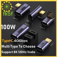 ตัวแปลงอะแดปเตอร์ OTG 100W USB C ไปเป็น Type C USB4 40Gbps ชาร์จเร็ว FK5F