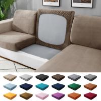 Thick Velvet Sofa Seat Covers Plush Sofa Cushion Covers Elastic Slipcover All-inclusive Couch Cover