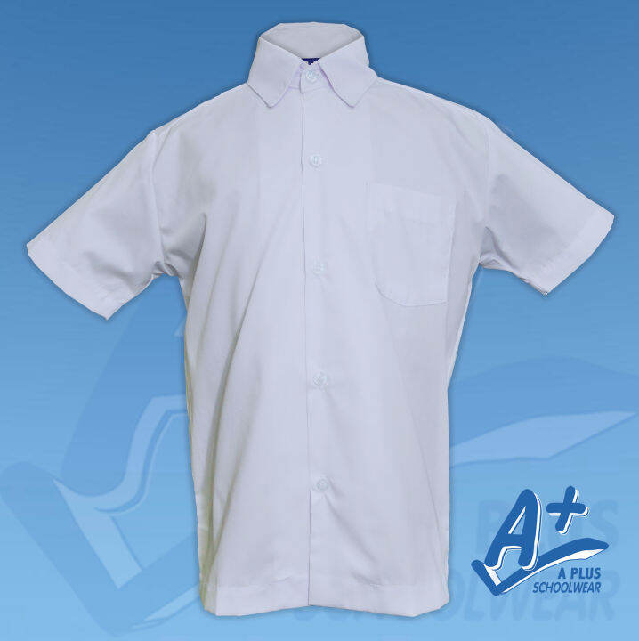 A+ Schoolwear Boys Kids/Teens School Uniform White Polo Straight Cut ...