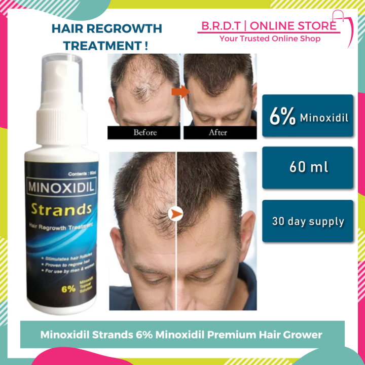 Original Minoxidil Strands 6% Minoxidil Premium Hair Grower Topical ...