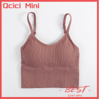 Qcici สปอร์ตบราสำหรับส่วนบนชั้นในดันทรงชุดชั้นในเซ็กซี่ของเสื้อชั้นในกีฬาผู้หญิงมีชุดชั้นในไร้รอยต่อด้านหลัง