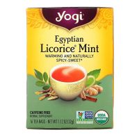 Yogi Tea &amp; Licorice Mint? Caffeine Free, 16 Tea Bags, ปราศจาก คาเฟอีน