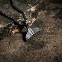 【HOT】❒❈ MKENDN Oxidized Whale Tail Pendant Chain Necklace Men Jewelry