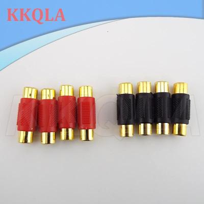 QKKQLA Audio Adapter 10pcs Video RCA Female to Female Connector RCA Couple Dual Female Jack Plug for CCTV AV Cable Extend