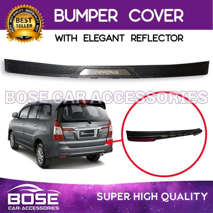 ♛Toyota Innova 2012 2023 Rear Bumper Cover Rear Stepsill Guard with