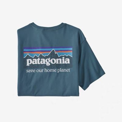 ✓ การขาย☇◈ จุด Patag ใหม่ Patagonia หลายภาษา P-6พิมพ์ผ่อนคลายรอบคอผ้าฝ้ายแขนสั้นฤดูร้อนพักผ่อนกลางแจ้ง