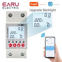 2P 63A TUYA APP WiFi Smart Circuit Earth Leakage Over Under Voltage Protector Relay Device Switch Breaker Energy Power kWh Meter Electrical Circuitry