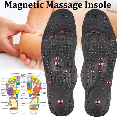 1คู่ Terapi Magnet พื้นรองเท้าแบบนวดสำหรับเท้าสำหรับทุกเพศส่งเสริมการไหลเวียนเลือดแม่เหล็กอุปกรณ์ดูแลสุขภาพแผ่นรองเท้า