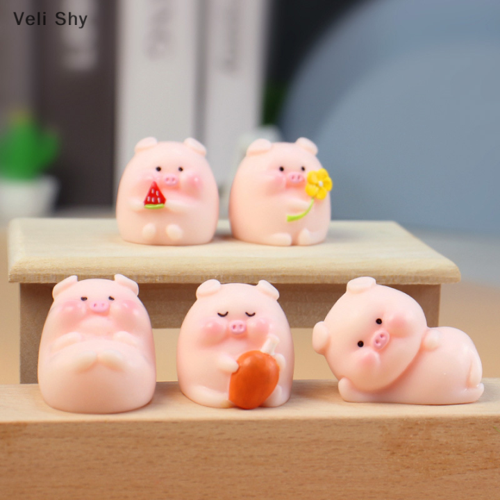 veli-shy-โมเดลสัตว์ตุ๊กตาหมูน่ารักขนาดเล็ก-อุปกรณ์ประดับตกแต่งภูตประจำสวนขนาดเล็กตกแต่งบ้านภูมิทัศน์ขนาดเล็กมอส