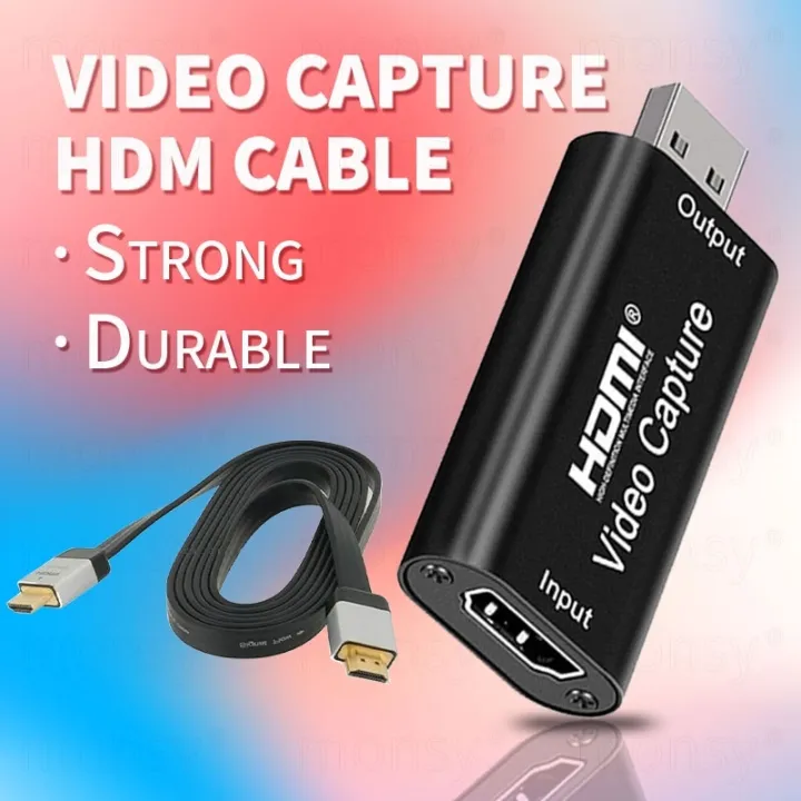 HDMI Mini Live USB 2.0 Streaming Game Video Capture Card HDMI Cable Lazada PH