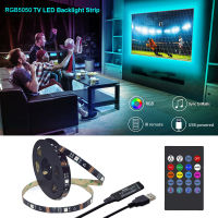 TV Backlight Music Sync USB Powered RGB5050 LED Strip Light for 15 - 80 Inch TV, Mirror, PC