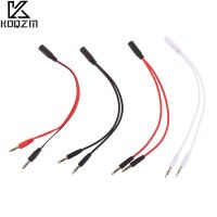 3.5mm Audio Aux 2 In 1 Splitter Jack AUX Audio Cable Two Male To One Female Headphone Earphone Mic And Sound