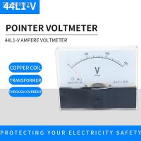 ✘ AC44L1 voltmeter analog panel voltmeter mechanical pointer type 90 degree deflection 30/50/100/150/250/300/450/500/600/750/1000V