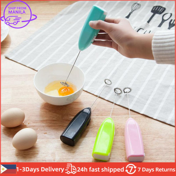 Eaiser - Mini Electric Milk Foamer Blender Wireless Coffee Whisk Mixer  Handheld Egg Beater Cappuccino Frother Mixer Kitchen Whisk Tools in 2023