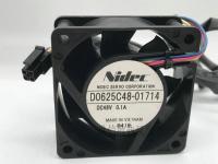 (2023/ต้นฉบับ) Nidec 6025 D0625C48-01714 DC48V 0.1A 60X25มม. 4ลวดพัด power amplifire fan พัดลมระบายอากาศ