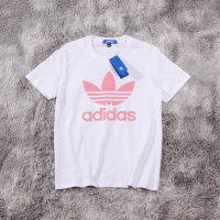 ขายดี! Adidasnew All-Match ผู้ชายและผู้หญิงกับรูปแบบเดียวกันฤดูร้อนใหม่เสื้อยืดแขนสั้นแฟชั่น