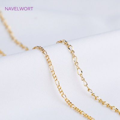 2022 Latest Design 14K Gold Plated Oval Thin Chains For Necklace Bracelet Making Accessories DIY Jewelry Handmade Materials DIY accessories and others