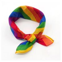 【cw】 Scarf Bandana Gay LGBT Cotton Headband Handkerchief Hip-Hop Wristband Neck Tie