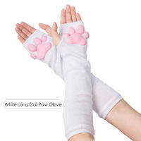 2021NEW 3D Silicone Cat Paw Gloves Socks Stockings Cute Kitten Fingerless Mittens Pawpads Gloves Women Girls Christmas