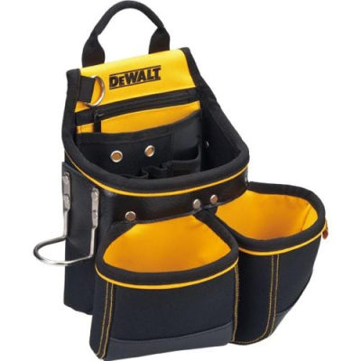 DEWALT DWST80907-8 Heavy Duty Nail Pouch, Hammer Loop, Tool Pouch, Yellow/Black