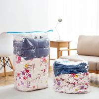 Clothes Compression Storage Bag Foldable Border Sealed Transparent Vacuum Dust Cover Organizer Household Wardrobe Accessories