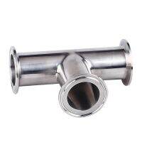 1Pcs 19mm-108mm OD 304 Stainless Steel Sanitary Ferrule 3 Way Tee Connector Fitting 1.5"-4" Tri Clamp