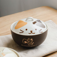 Japanese Procurement Ceramic Bowl Cute Cat Restaurant Serving Bowl Home Decoration Tableware Fruit Salad Tray Noodle Bowl