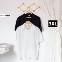 ✇ 3XL เสื้อเชิ้ต เกาหลี แขนสั้น สีพื้น ไม่ต้องรีด ก็ใส่ได้ (UNISEX) ชาย หญิง ใส่ได้