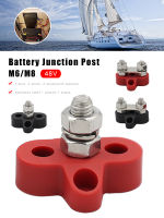 5/16 "1/4" แบตเตอรี่ Junction โพสต์บล็อก Busbar M6 M8บวกลบ Heavy Duty สแตนเลสกระจายสตั๊ดสำหรับรถบรรทุก RV