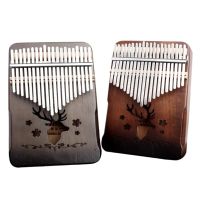 ไม้อะคาเซียคุณภาพเปียโน Kalimba Thumb 20/21คีย์โอคาริน่ากวางเรนเดียร์เปียโนรูปหกเหลี่ยม Kalimba เปียโนของขวัญคริสต์มาส