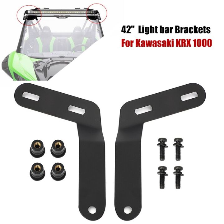 Roof LED Light Bar Brackets For Kawasaki KRX 1000 42" Lamp Light Bars