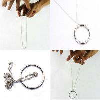 Magic Trick Props Magic Ring Chain Metal Knot Halloween Magic Illusion Accessories Close Up Stage Show Play Toys Gift for Kids