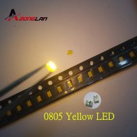 【Limited stock】 100PCS 0805ไฟ LED SMD สีเหลือง Super Bright Led 0805ไดโอด2012 LED ไดโอดเปล่งแสง580-590nm