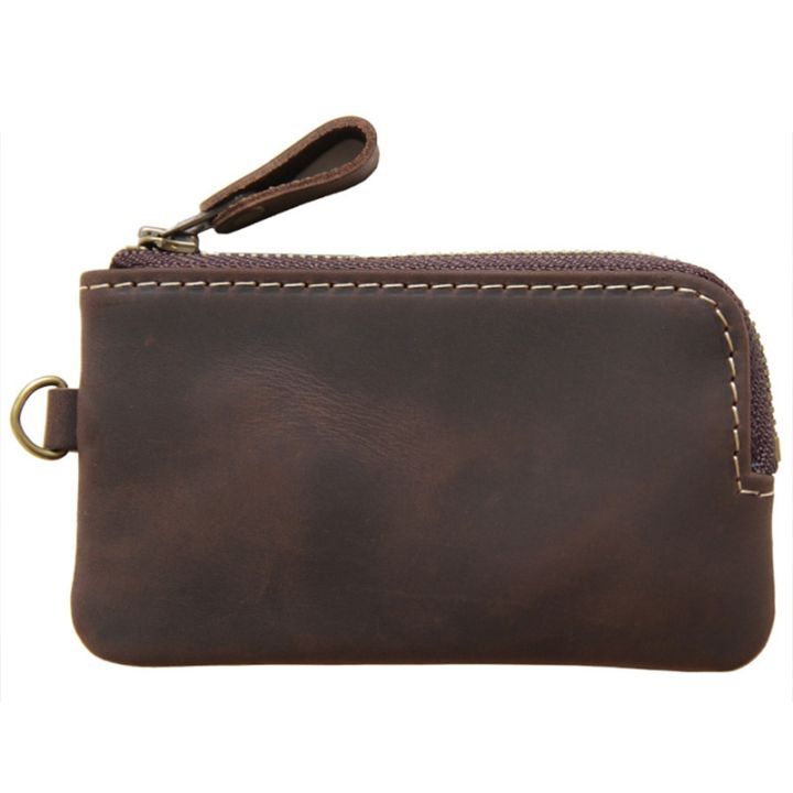 genuine-leather-men-key-wallet-zipper-housekeeper-pouch-holder-keychain-crazy-horse-coin-purse