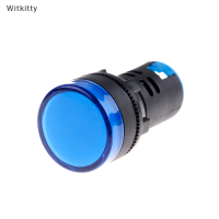 Witkitty 1PC 22mm 12V LED PILOT PANEL INDICATOR สัญญาณไฟเตือนหลอดไฟ AC/DC