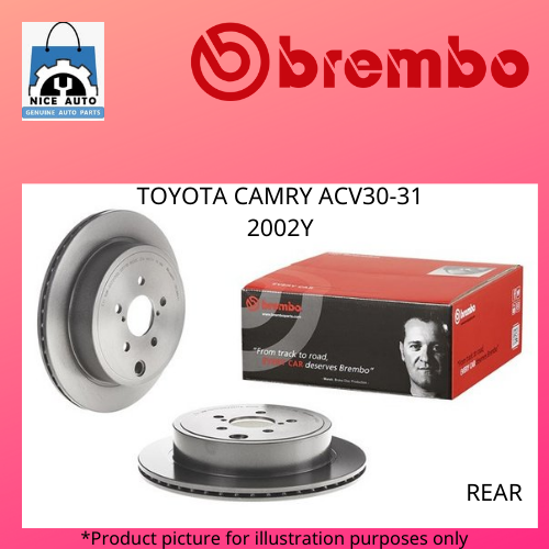 TOYOTA CAMRY (ACV30 / ACV31) (2002Y) (REAR) BRAKE DISC ROTOR BRAND