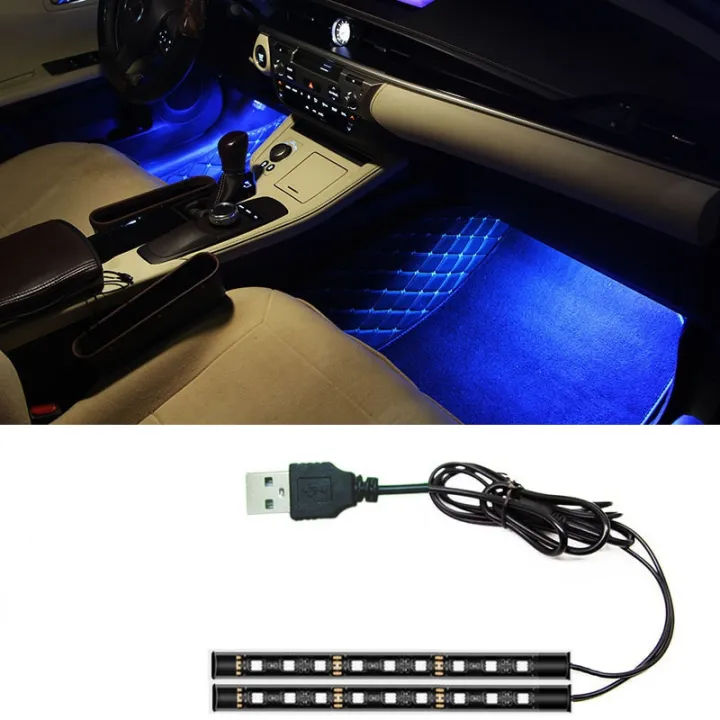 18cm-led-car-neon-ambient-light-with-usb-ambient-lighting-rgb-car-interior-environmental-foot-light-kit-accessories