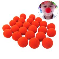 36PCS Funny Amusing Clown Noses Spong for Costume Balls Stage Props Adhesives Tape